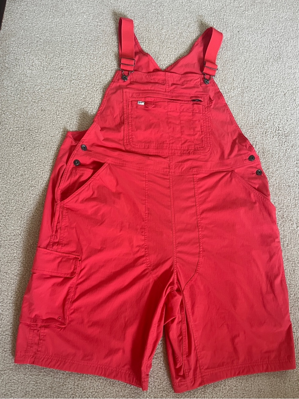 Women's Duluth Trading Co Heirloom Gardening Short Overalls XXL 15 pockets